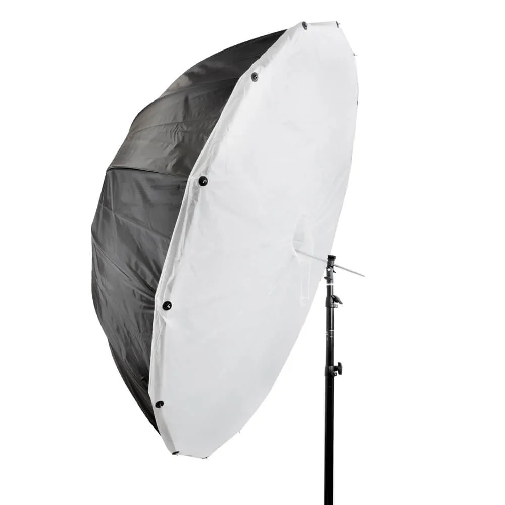 130cm (51") Deep Parabolic Umbrella (Black/White) with Diffusion