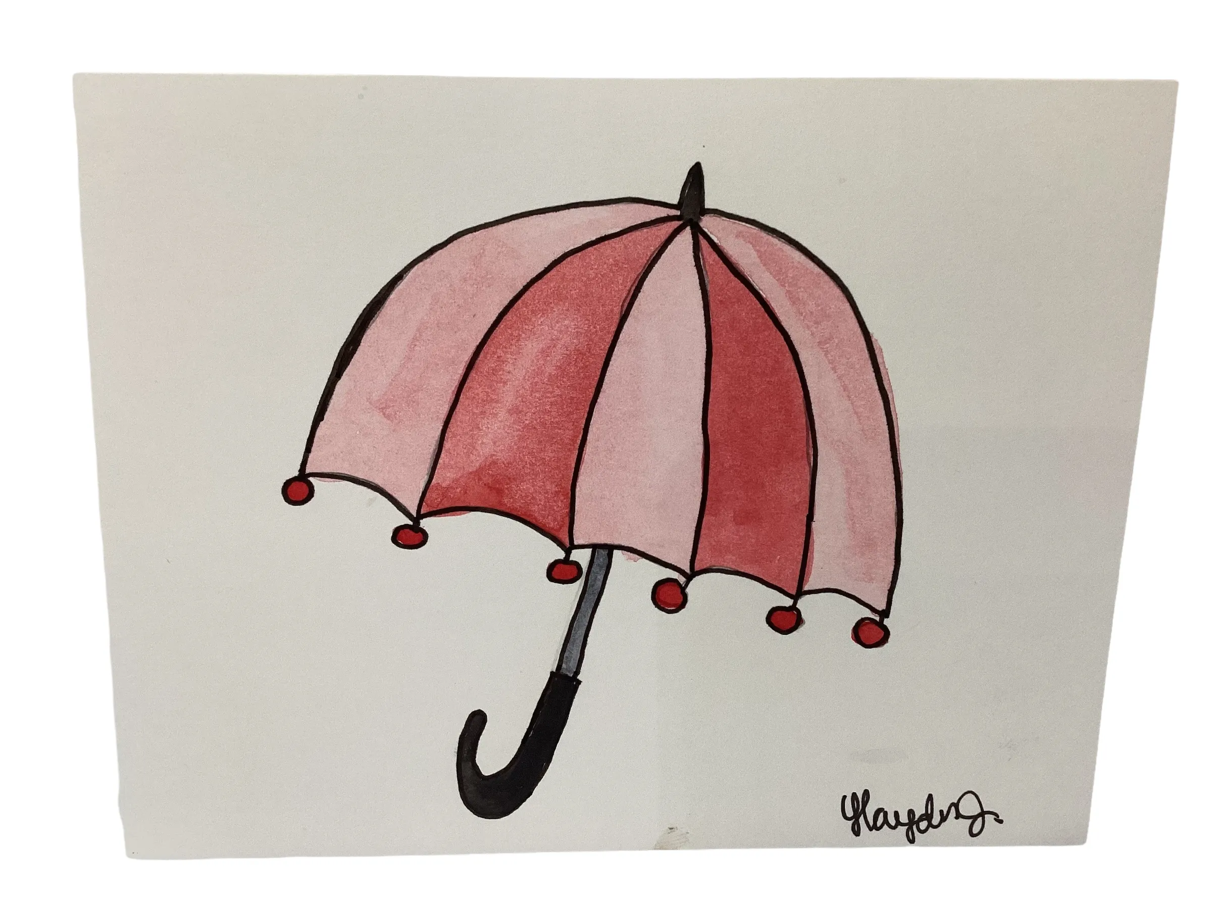 4.25"X5.5" Umbrella Postcard