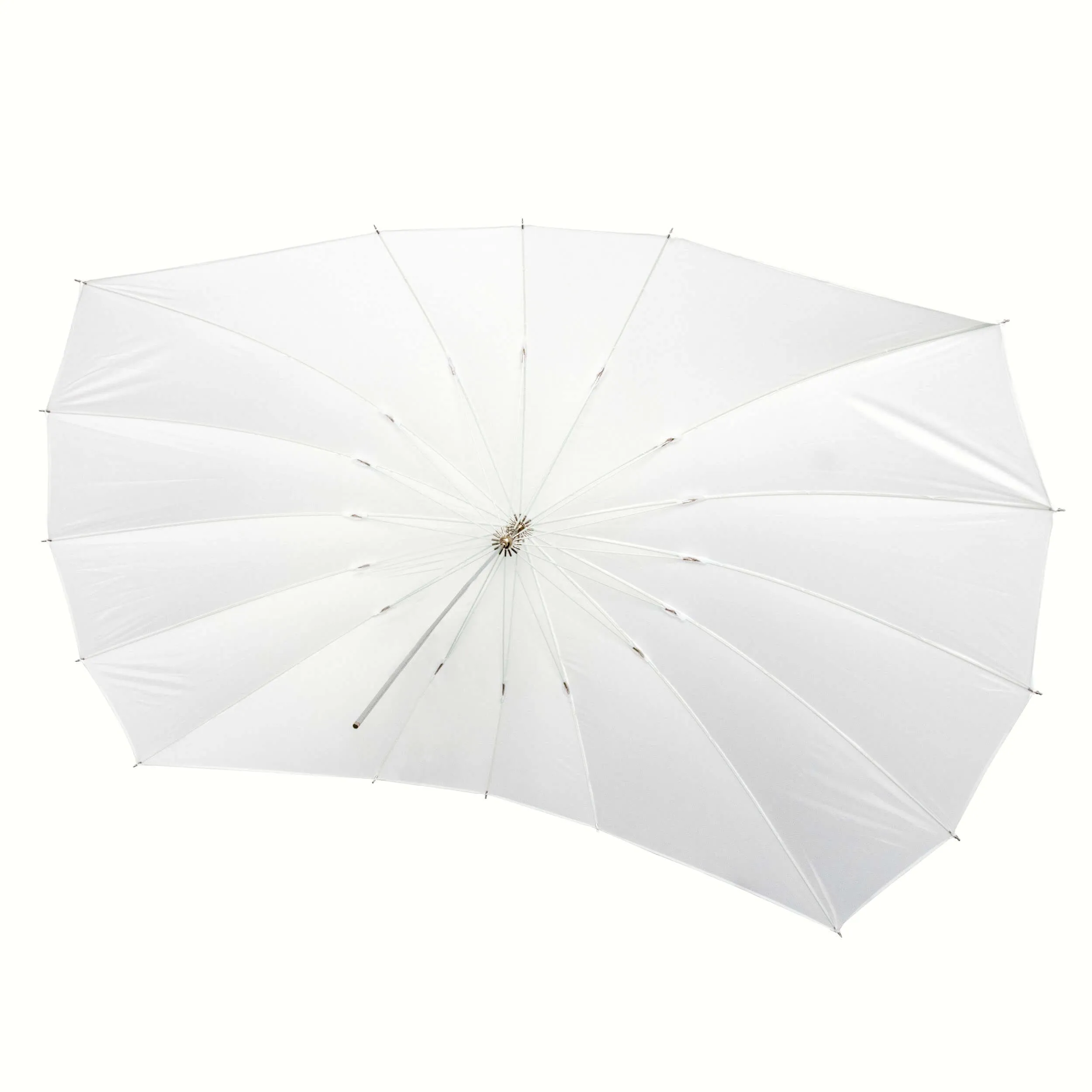 (88") Black/White Strip Fiberglass Parabolic Umbrella