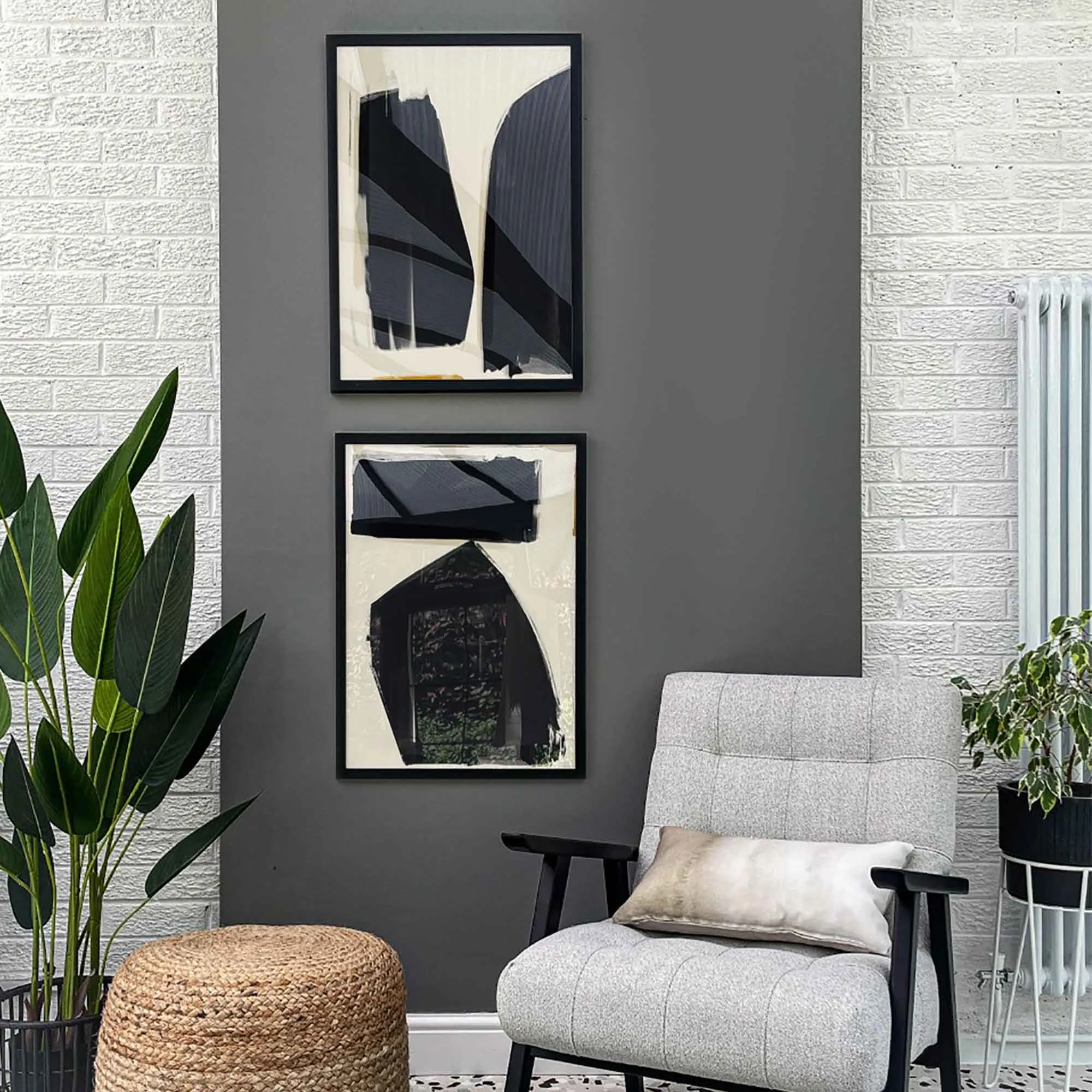 Abstract Shapes Wall Art Set