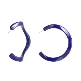 Acrylic C Hoop Irregular Shape Earrings