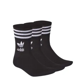 adidas - Kids' Summer Mid Cut 3 Pack Crew Socks (GD3576-K)