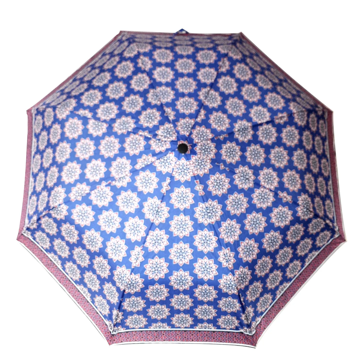 Ajrakh Indigo Digital Printed Umbrella (3-Fold)