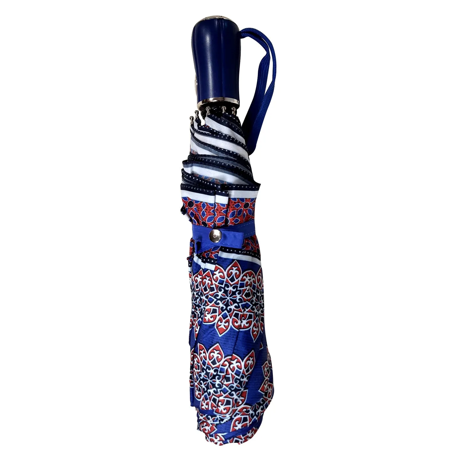 Ajrakh Indigo Digital Printed Umbrella (3-Fold)