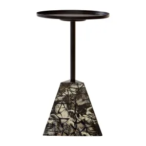 Aliso Side Table With Pyramid Base