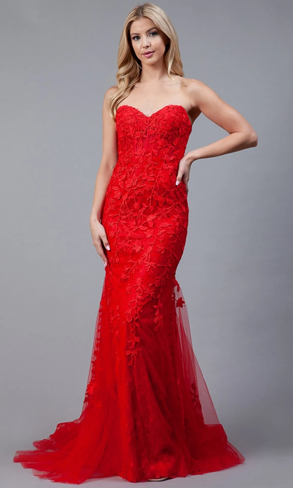 Amelia Couture Long Formal Dress 7024