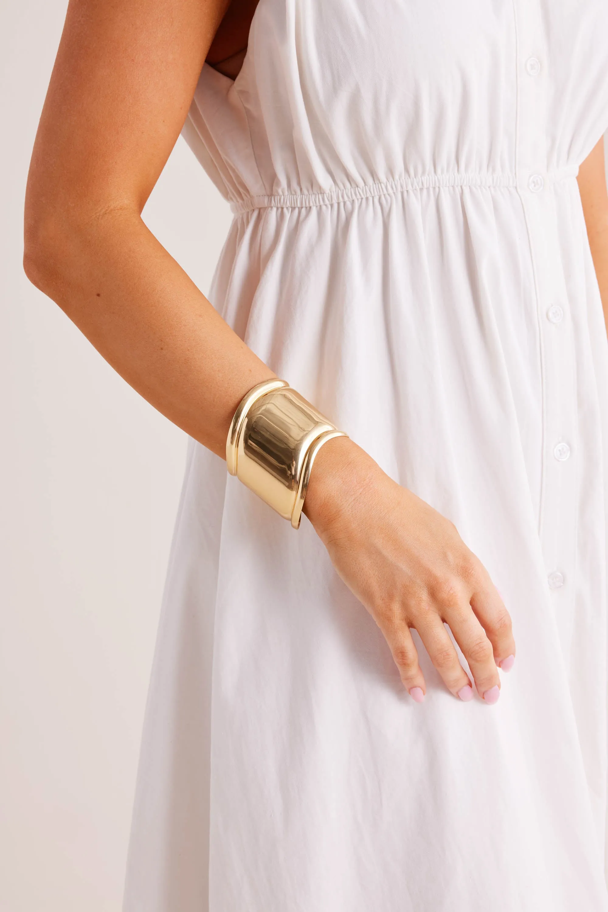 Amelie Cuff Bracelet- Gold