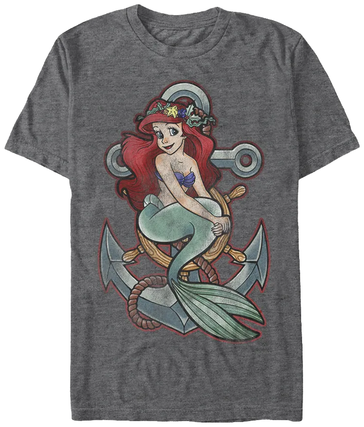 Anchor Little Mermaid T-Shirt