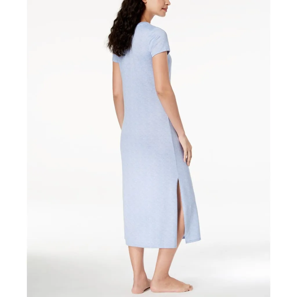 Ande Whisperluxe Space-Dye Maxi Sleepshirt LARGE Blue