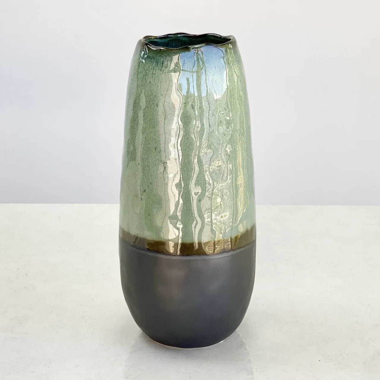 Aquamarine Ceramic Vase