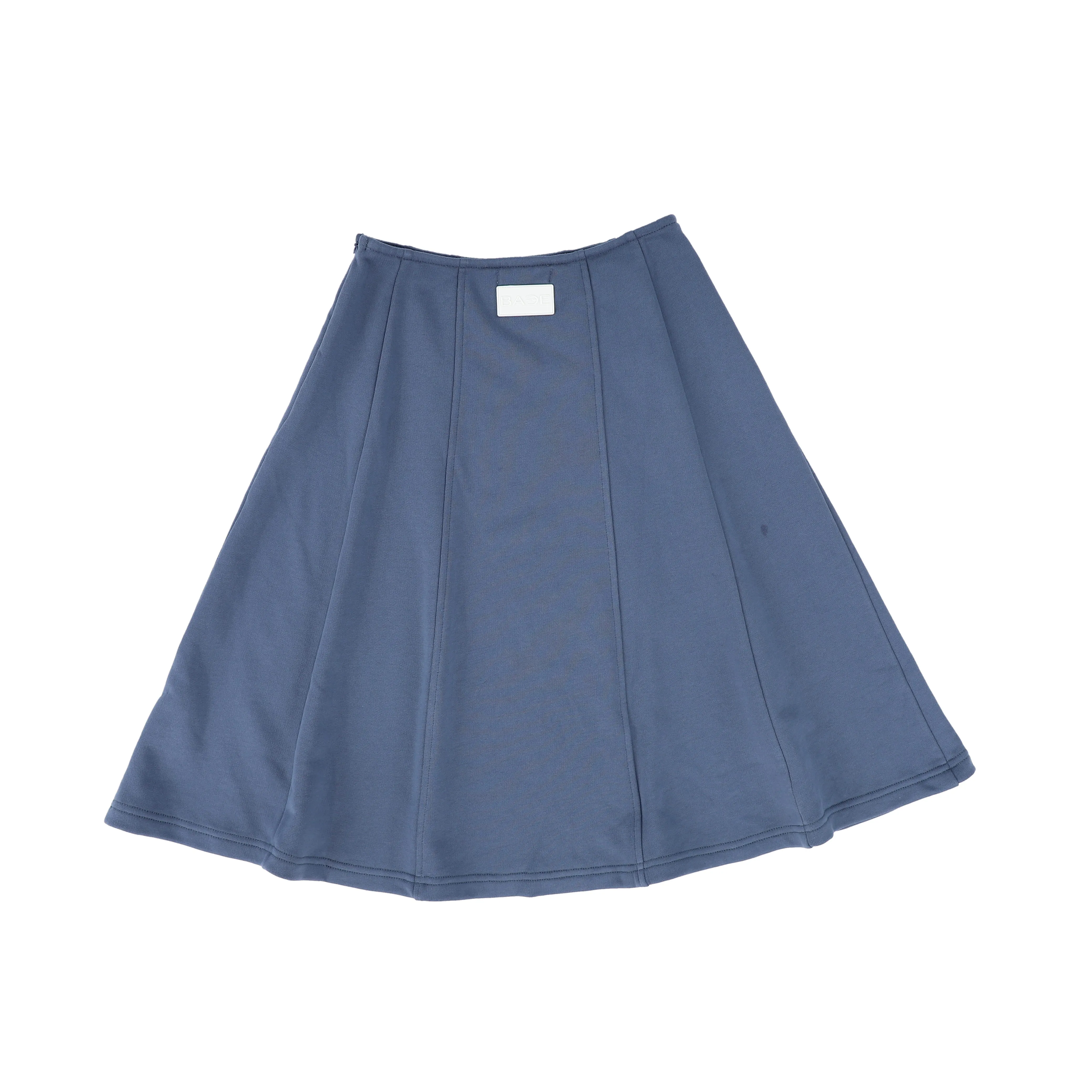 BACE COLLECTION BLUE PANELED SWEATSHIRT SKIRT [Final Sale]