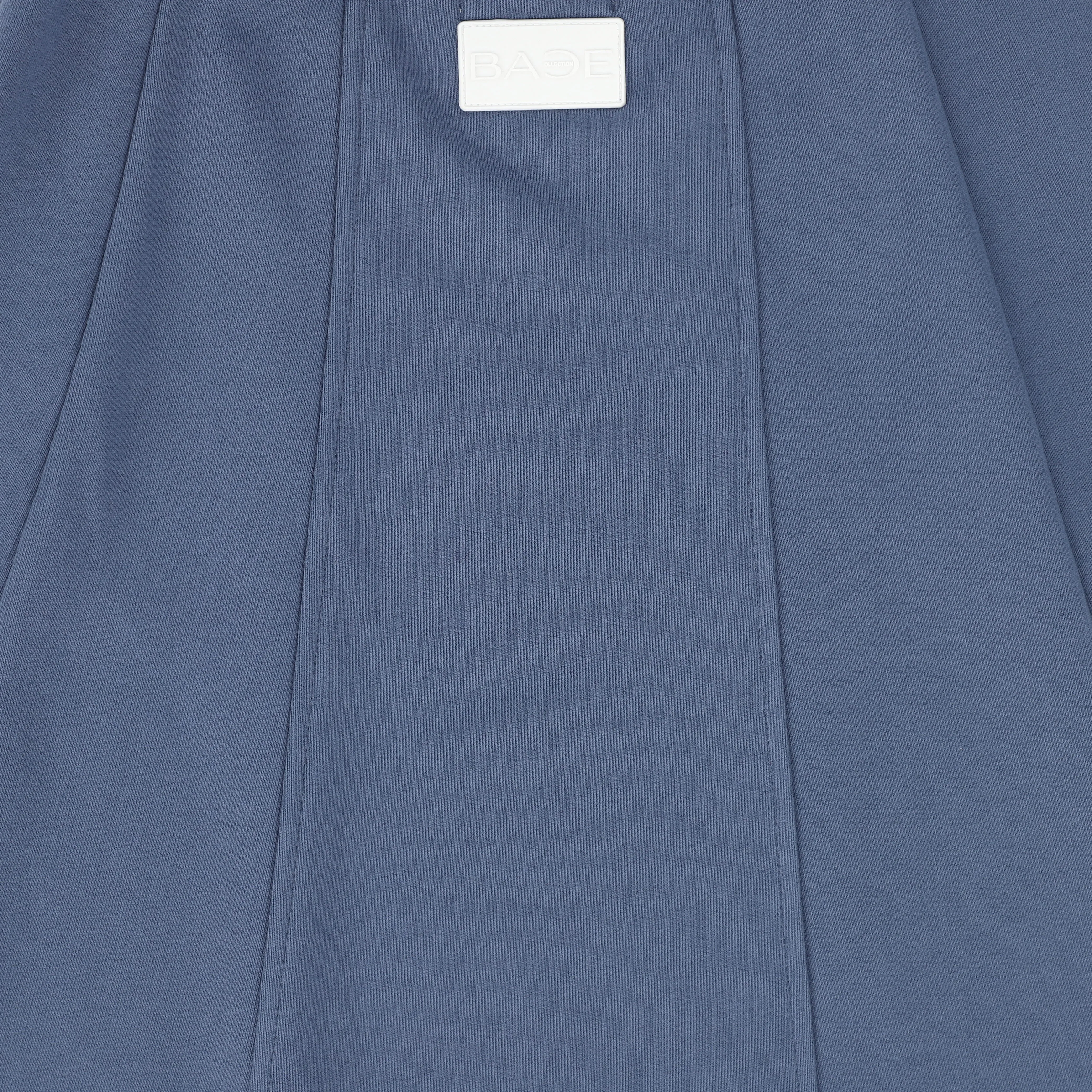 BACE COLLECTION BLUE PANELED SWEATSHIRT SKIRT [Final Sale]