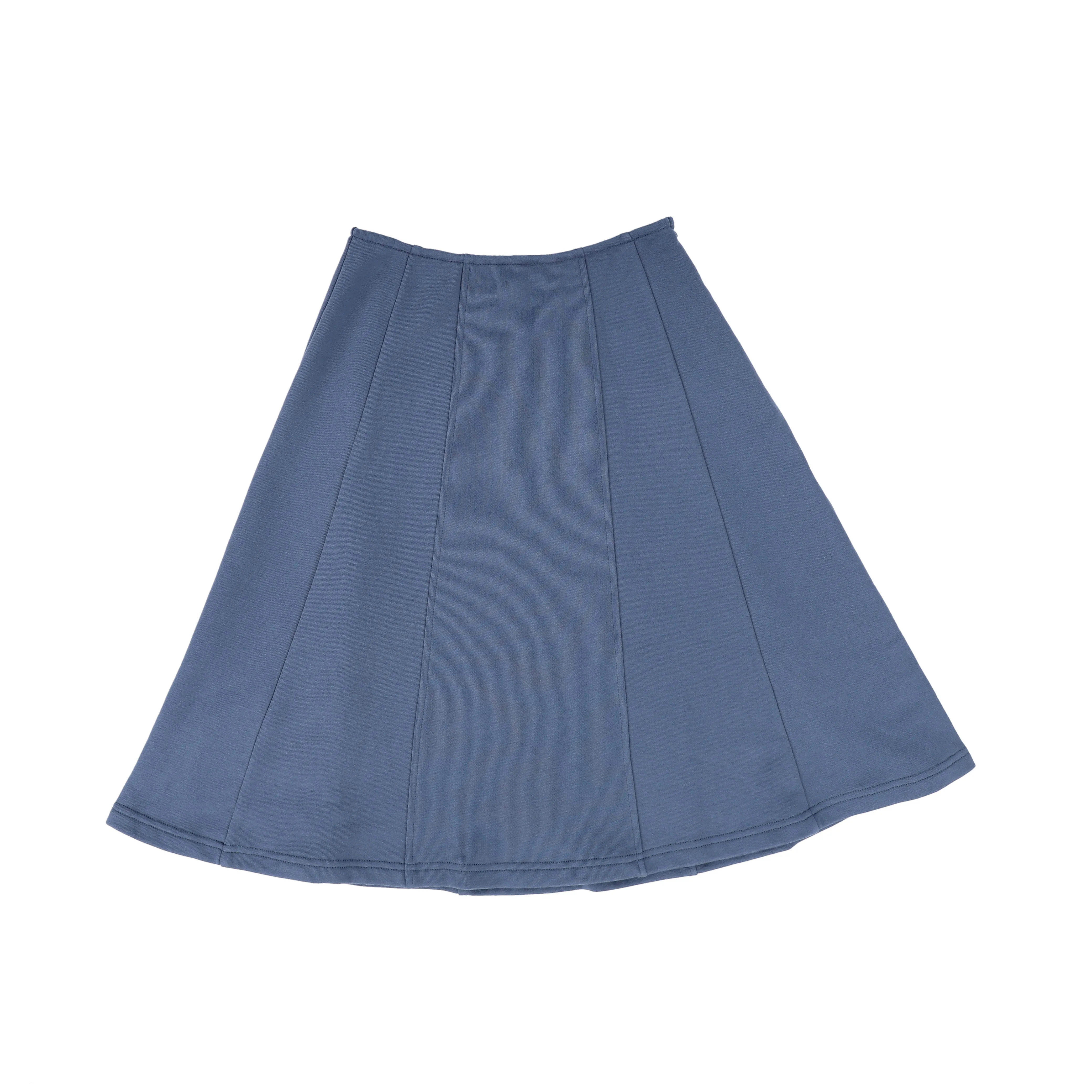 BACE COLLECTION BLUE PANELED SWEATSHIRT SKIRT [Final Sale]