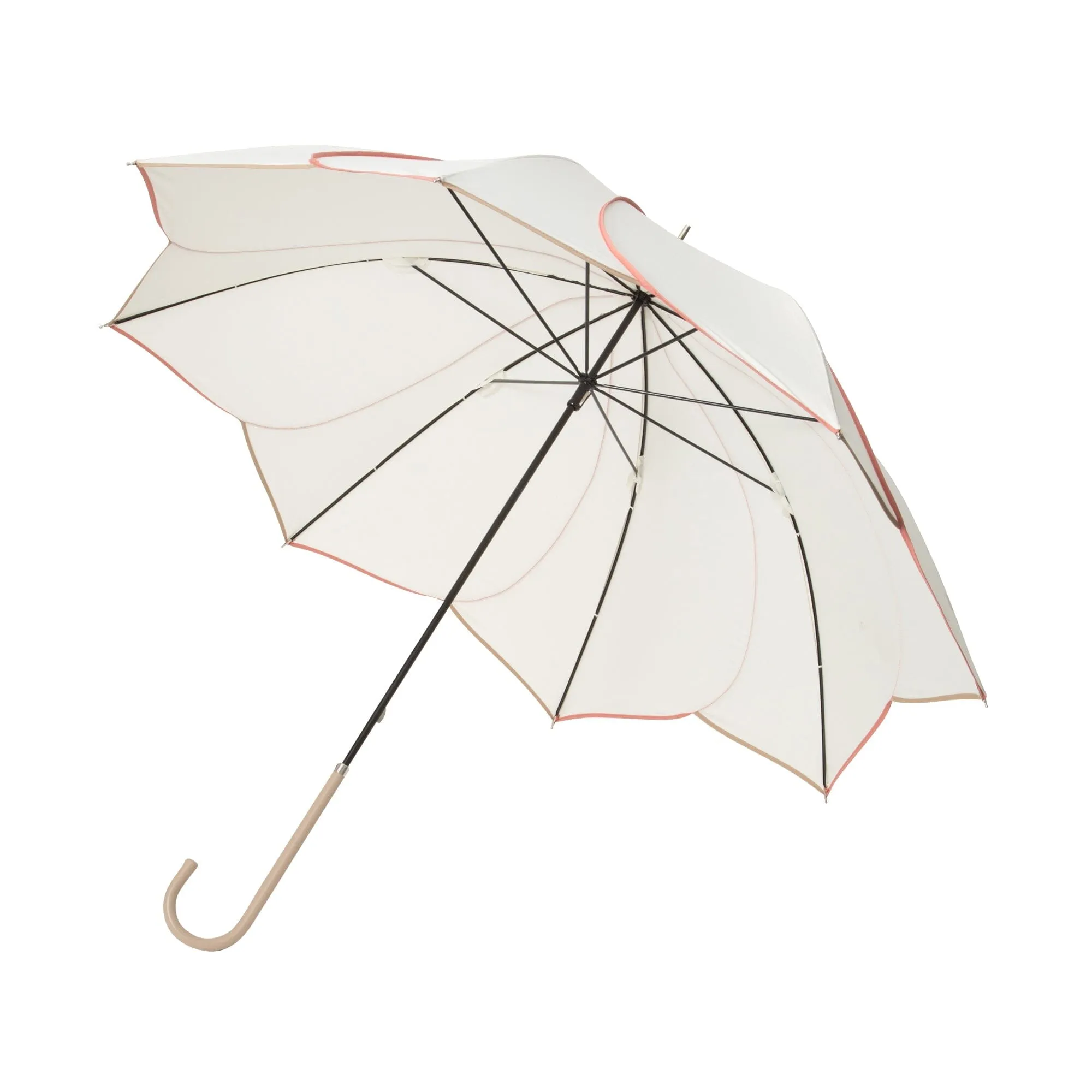 Bicolor Piping Umbrella White