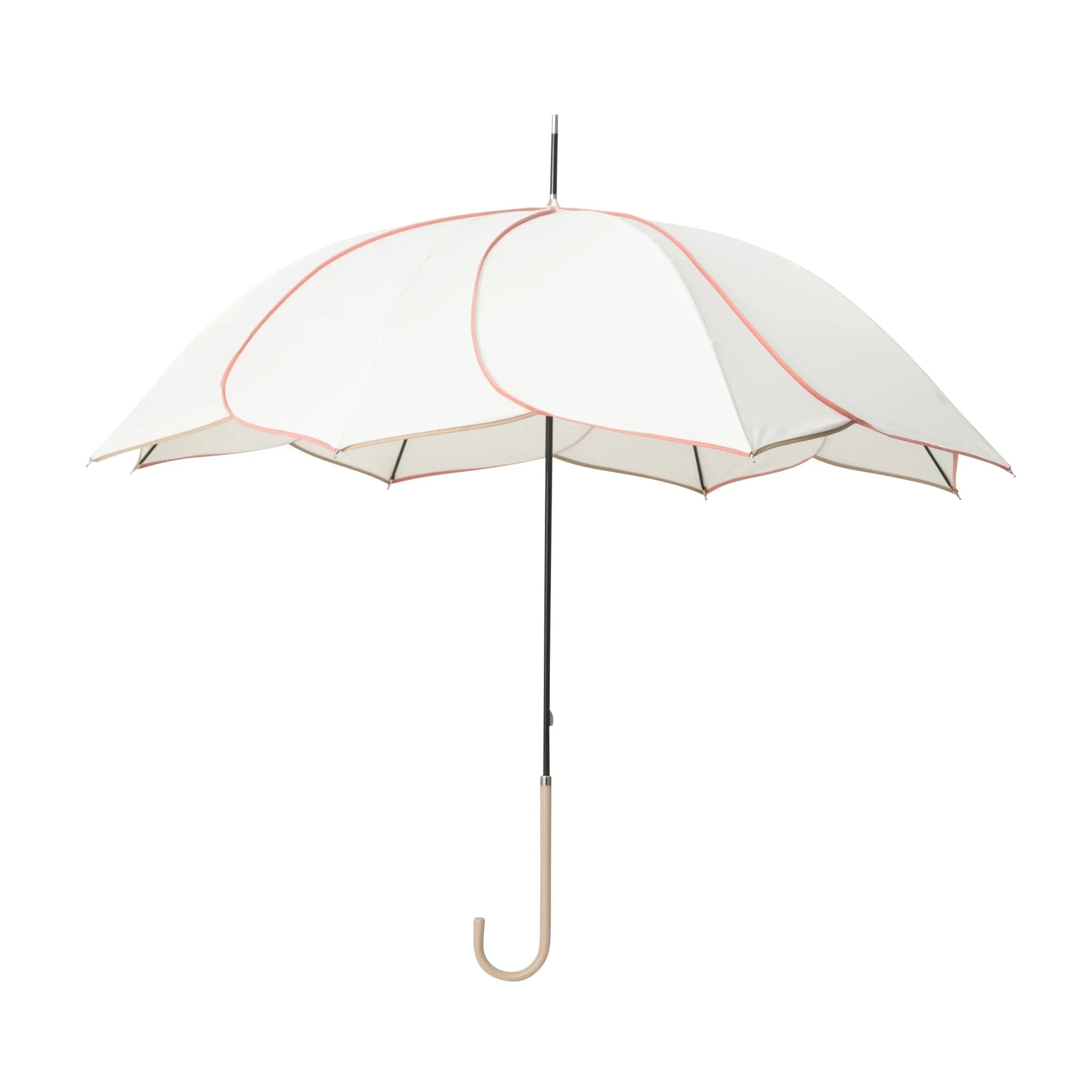 Bicolor Piping Umbrella White