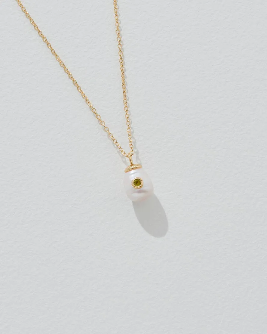 Birthstone Pearl Pendant August