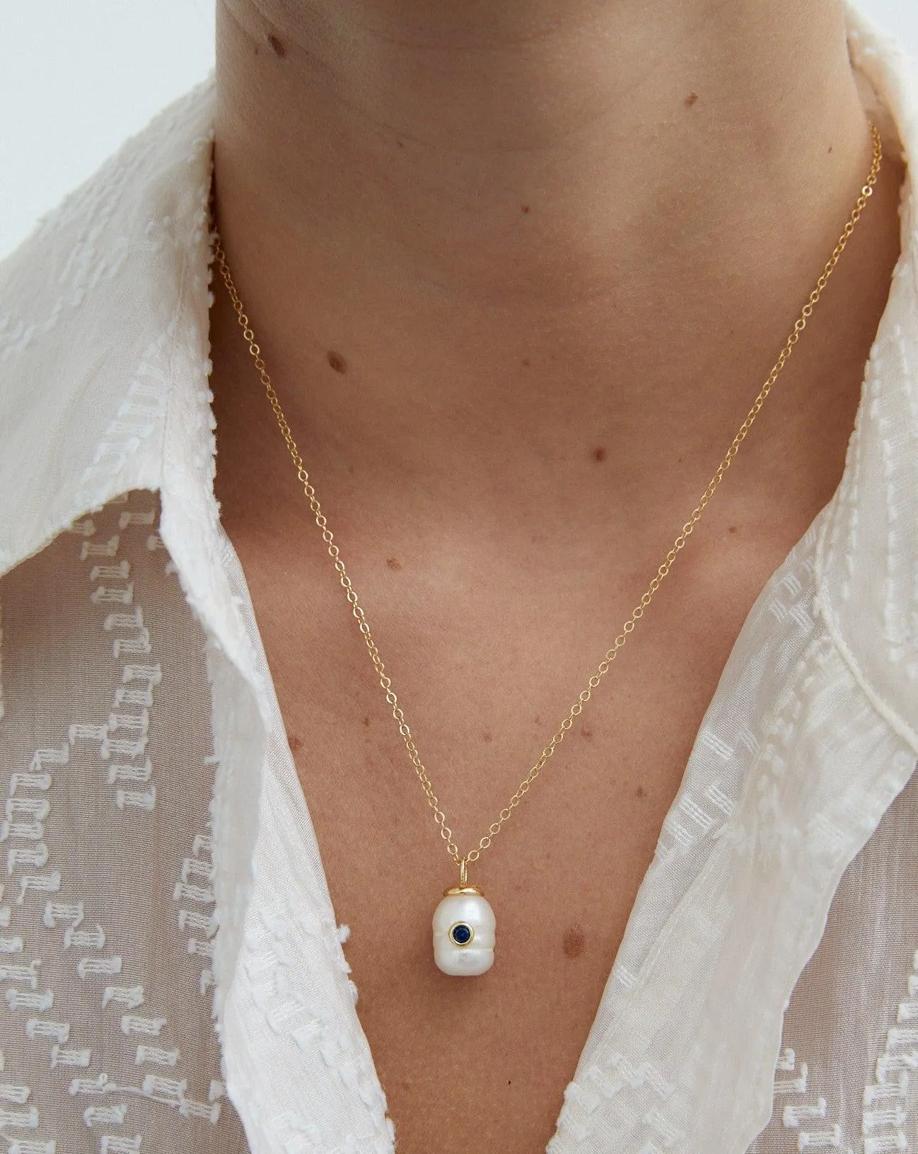 Birthstone Pearl Pendant September