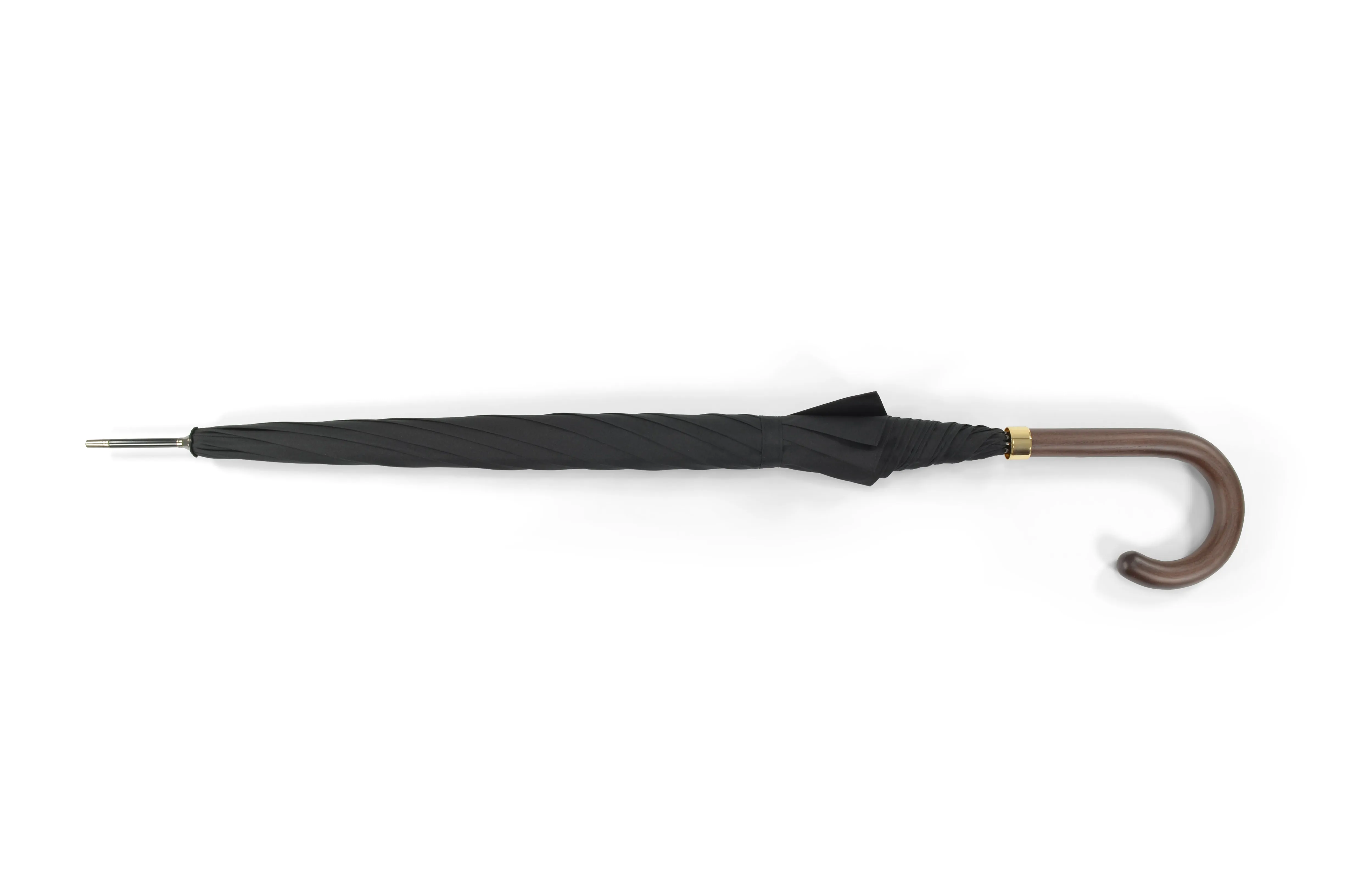 Black & Royal Blue Hardwood Handle Fox Umbrella