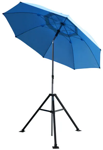 Black Stallion Core Industrial Umbrella w/Tripod Stand UB250-BLU