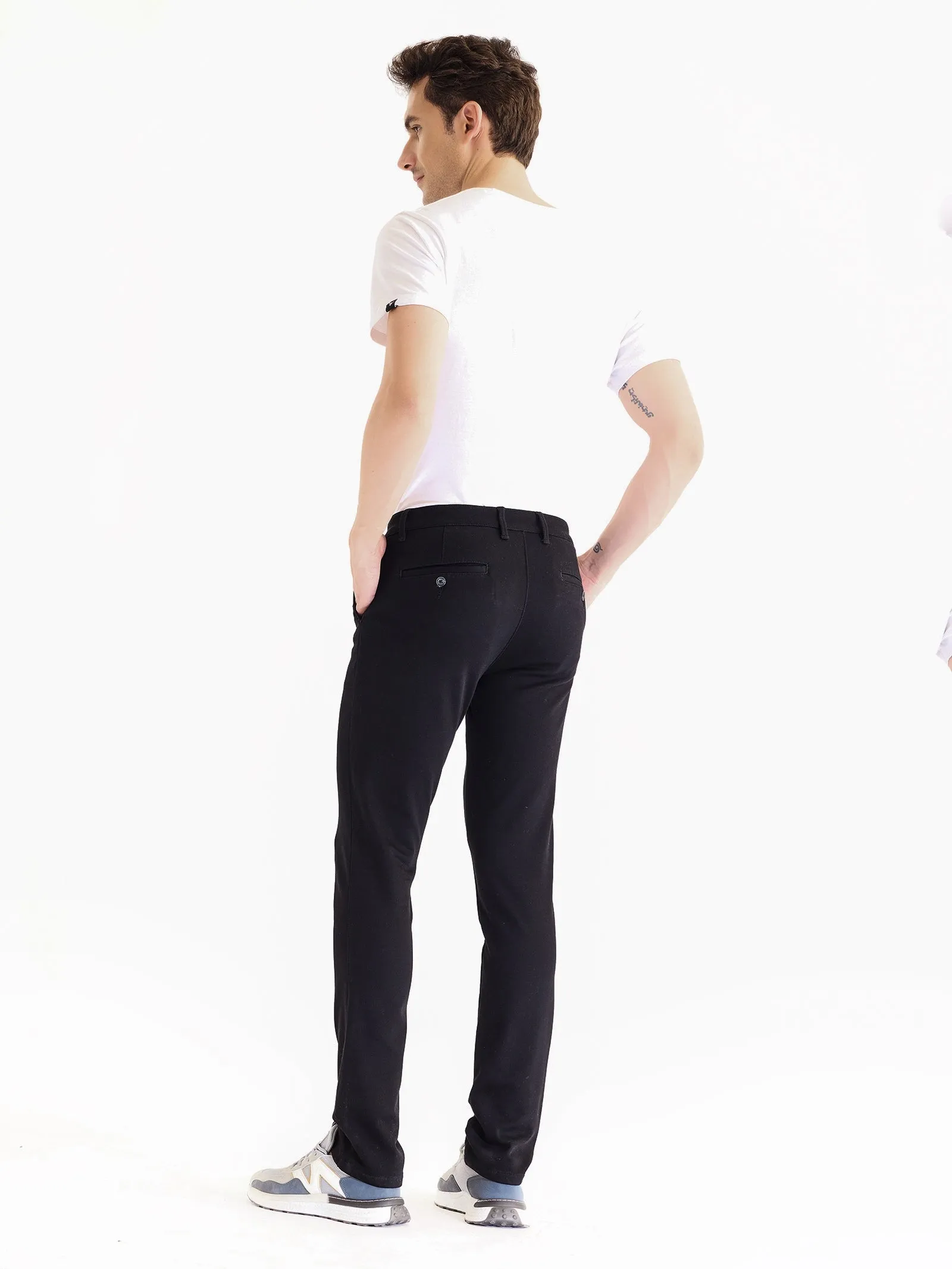 Black Stretch Slim Fit Trouser