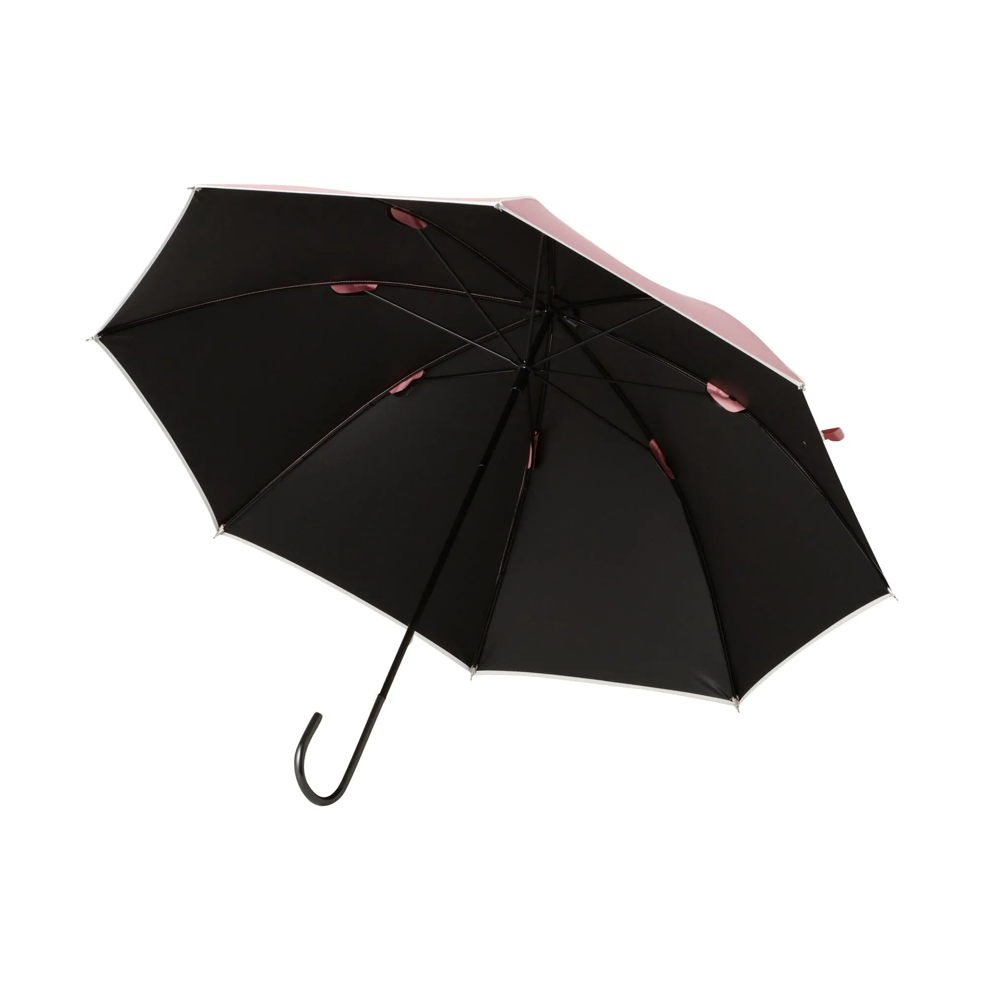 Blackout Piping Long Umbrella 50cm Pink