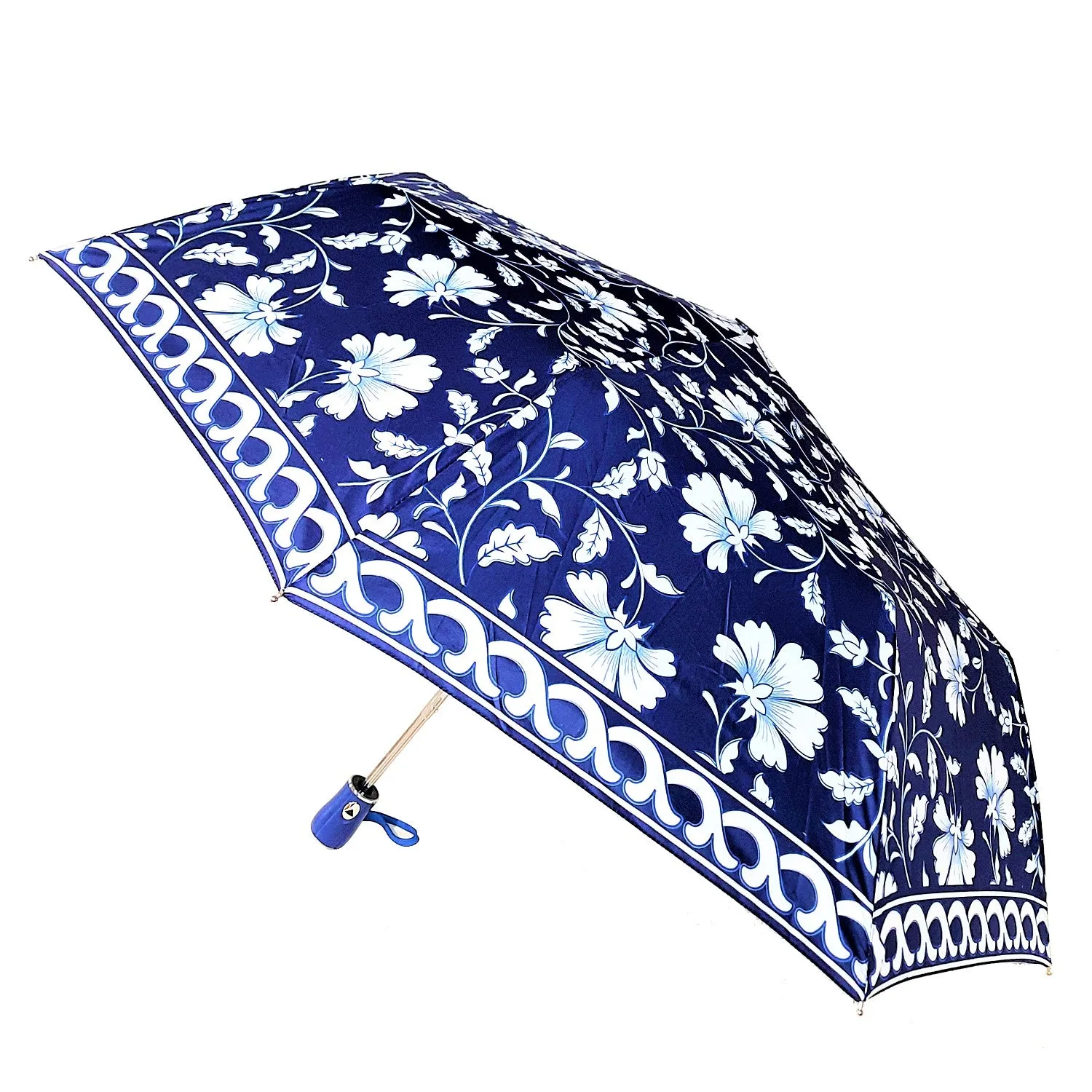 Blue Pottery Digital Printed Umbrella (3-Fold)