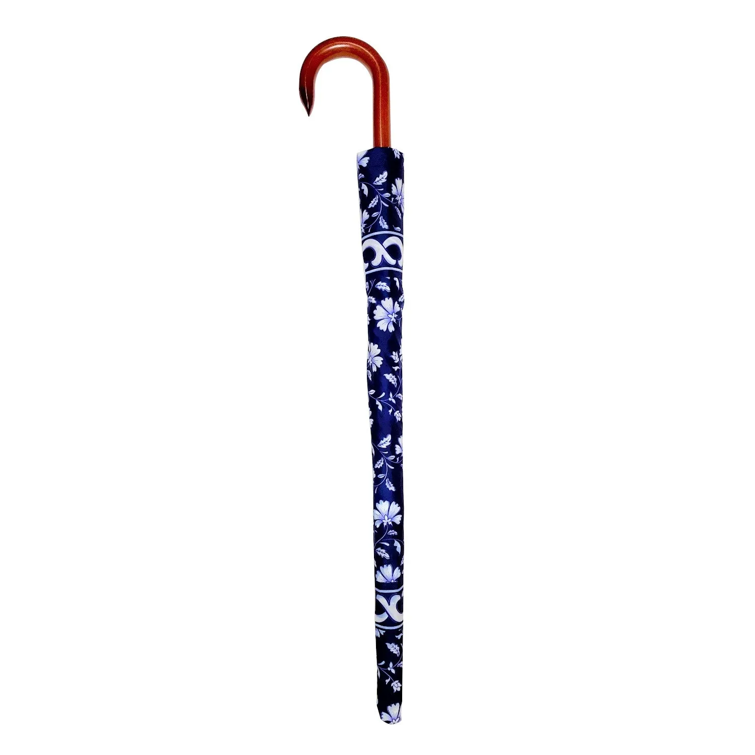 Blue Pottery Digital Printed Umbrella (Straight)