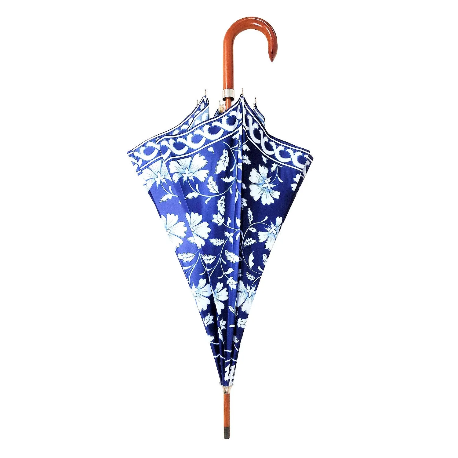 Blue Pottery Digital Printed Umbrella (Straight)