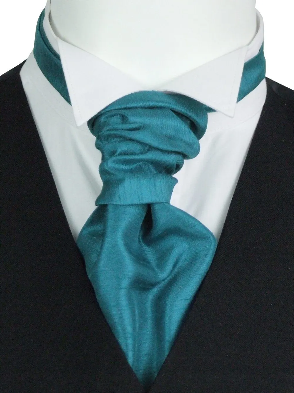 Blue Teal Shantung Wedding Cravats