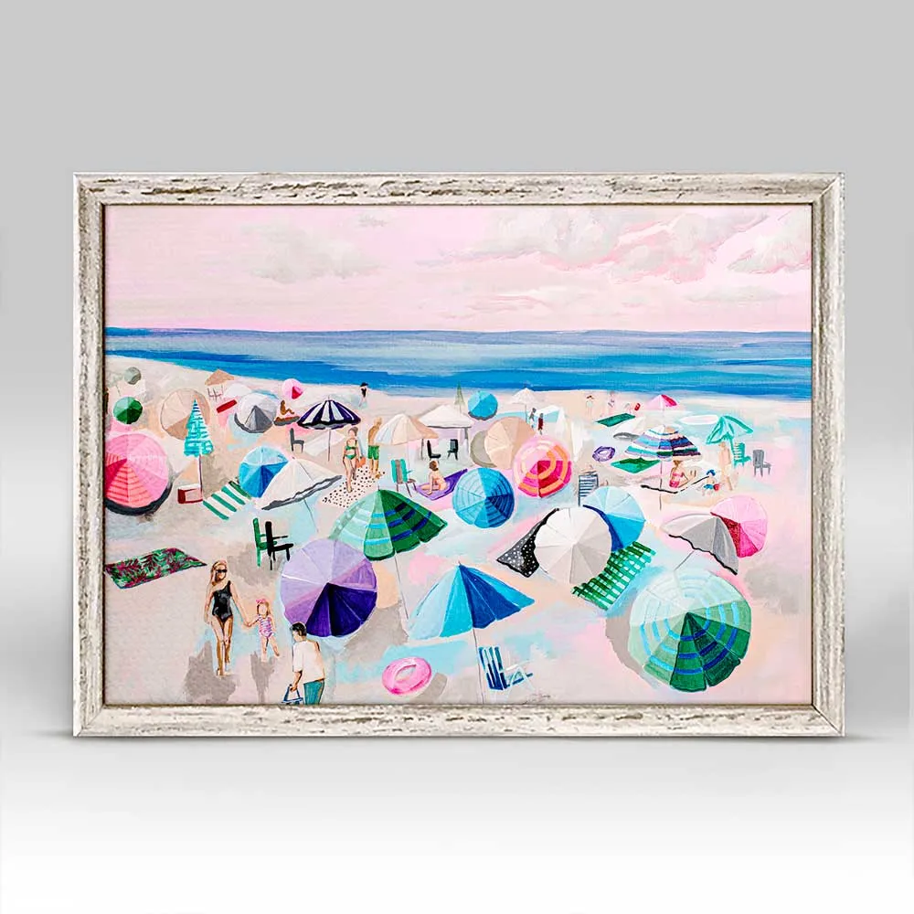 Blush Beach Mini Framed Canvas