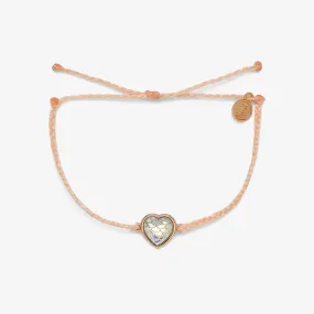 Blush Mermaid Heart Charm Bracelet