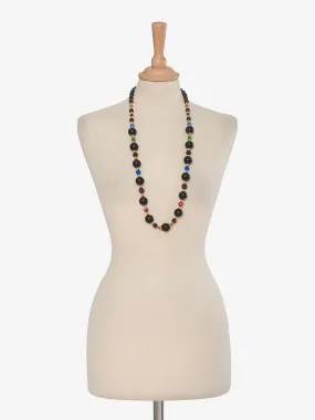 Bozart Black Bead Necklace