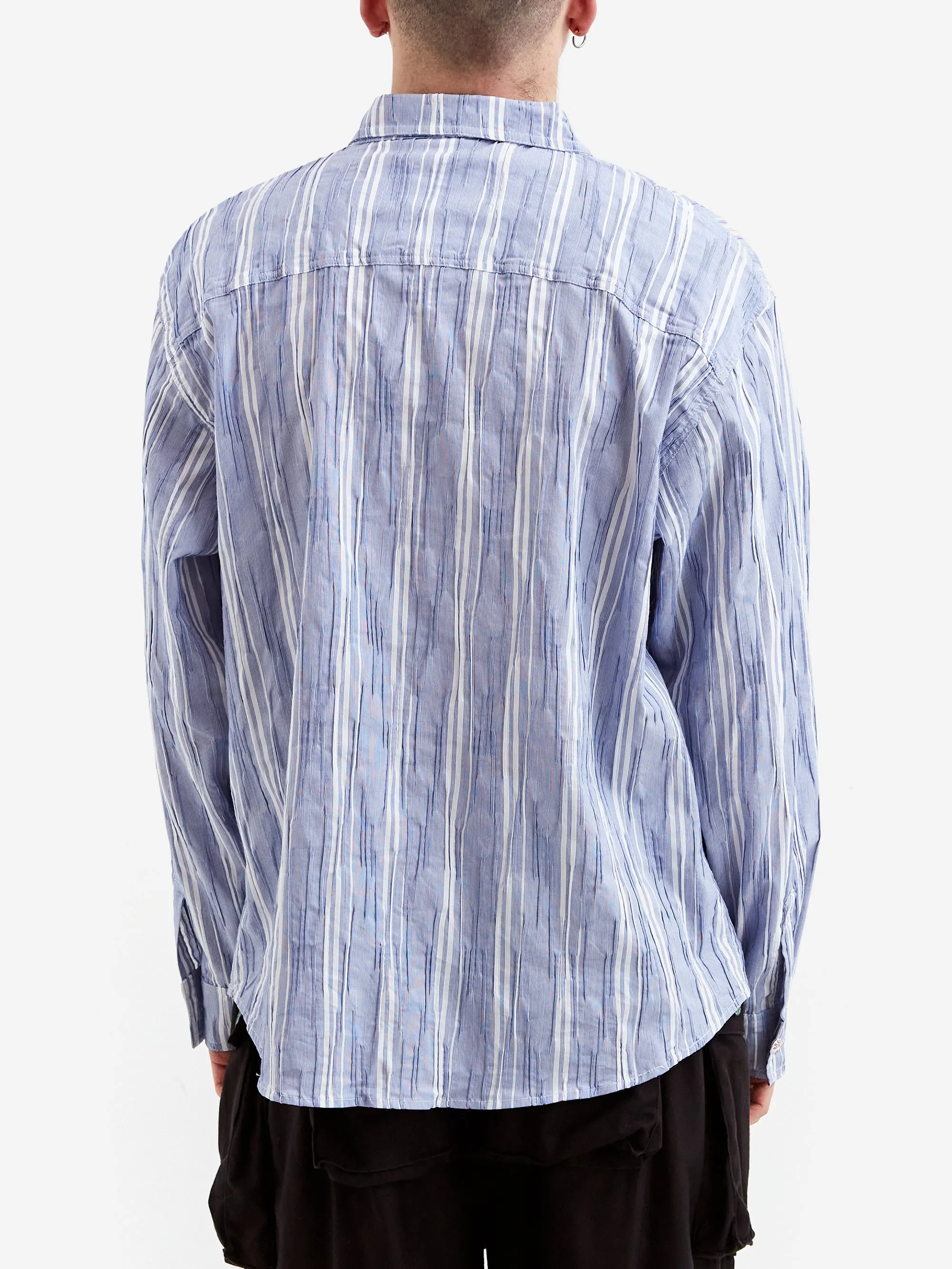 Brain Dead Organic Placket Shirt - Blue