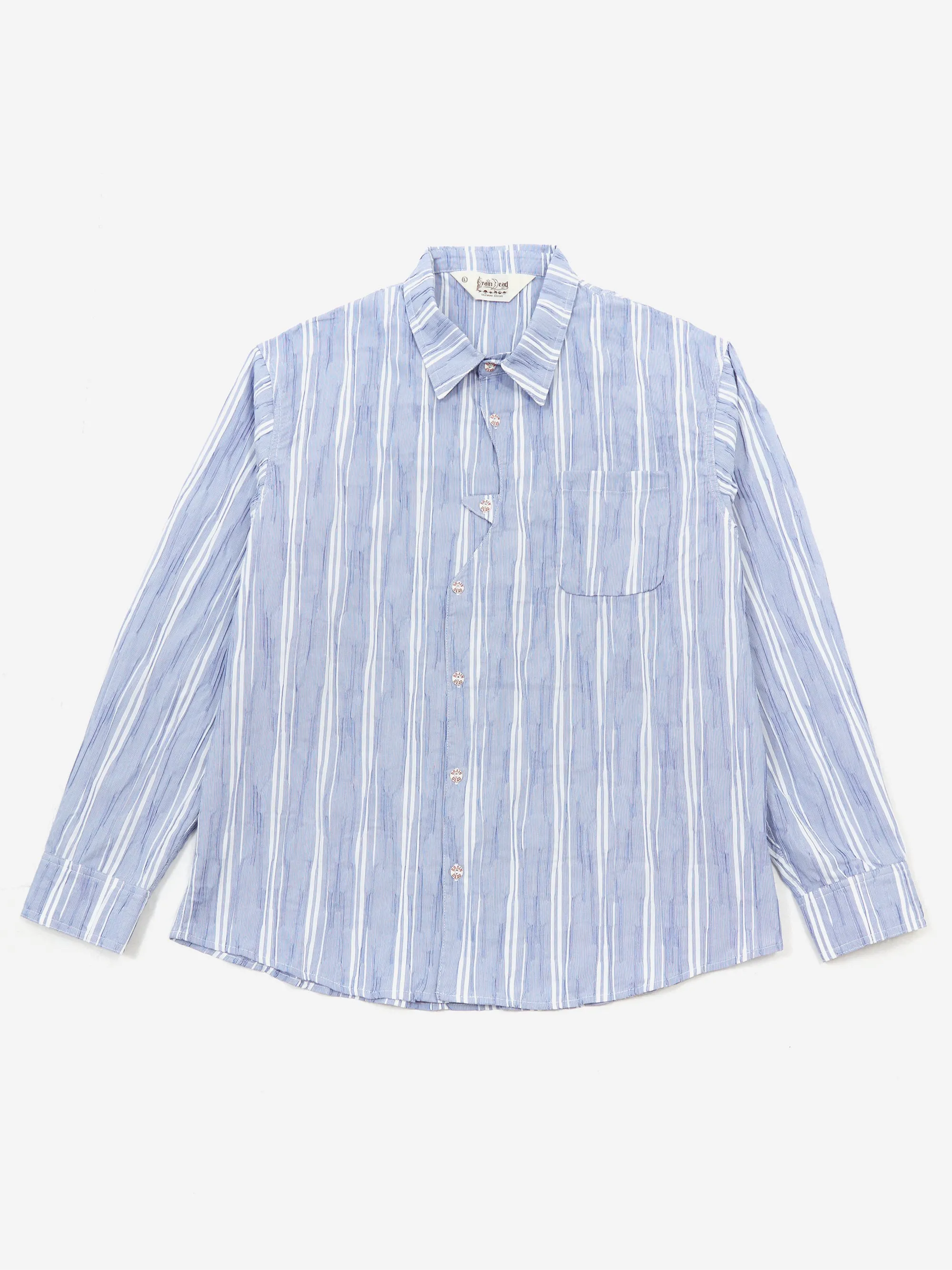 Brain Dead Organic Placket Shirt - Blue