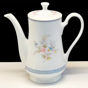 Brookwood Stratford Porcelain Floral Coffee Pot with Lid - 8-3/4 - 5 Cups