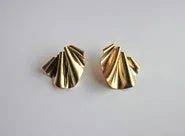 CABO | Earring | Mermaid's Tail Metal Earring| Matte - Gold