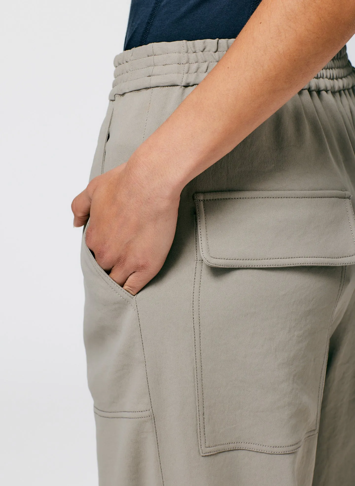 Chalky Drape Plashet Jogger - Long