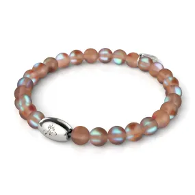 Chocolate | .925 Sterling Silver | Mermaid Glass Bead Bracelet