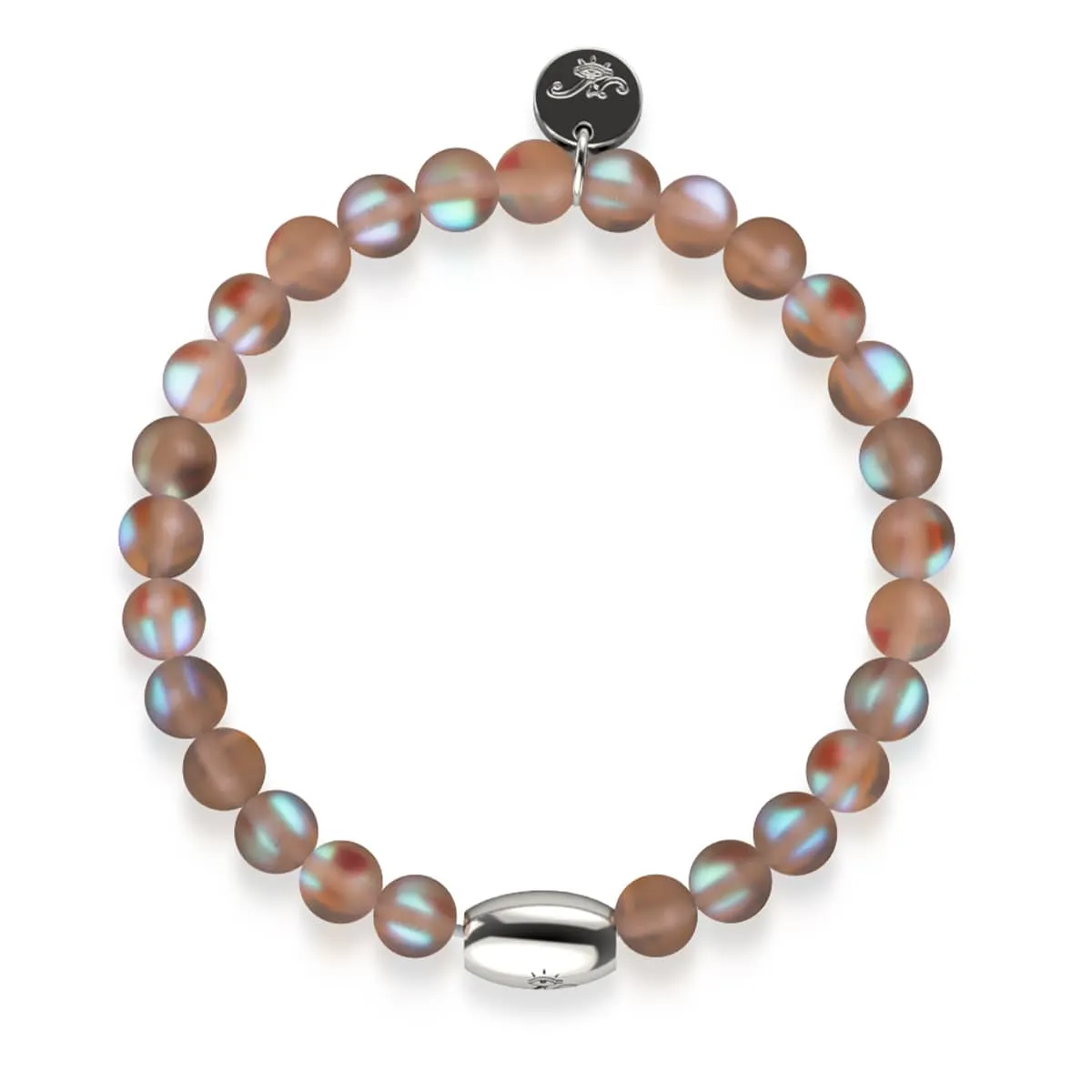 Chocolate | .925 Sterling Silver | Mermaid Glass Bead Bracelet