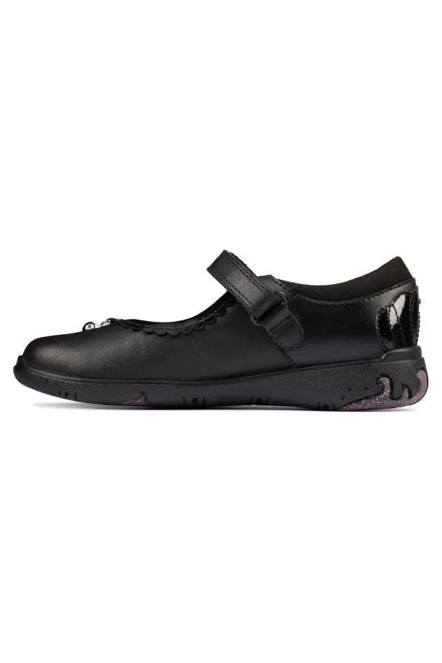 Clarks Sea Shimmer black leather