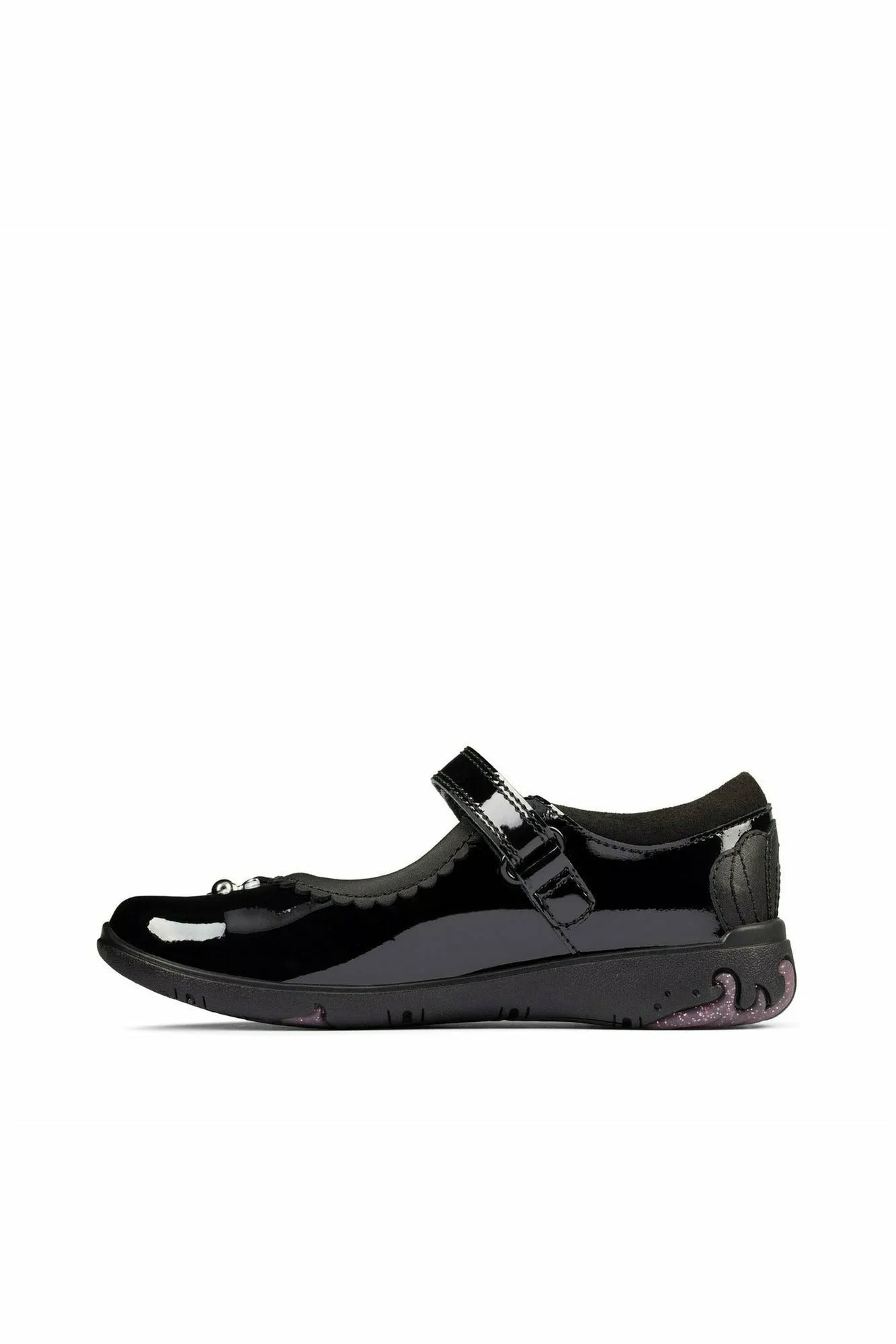 Clarks Sea Shimmer black patent