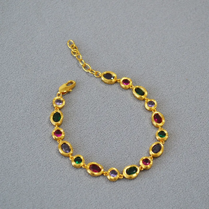 Coloful Gemstones Bracelet Necklace(Purchase Individually)