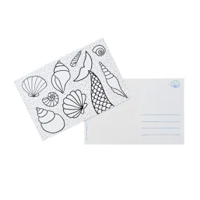 Color-in Mermaid Tail Postcard Pack