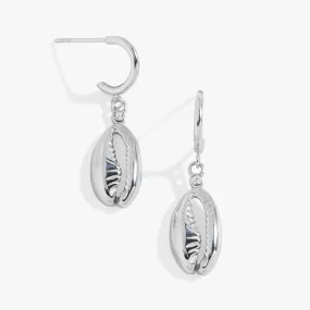 Cowrie Hoop Earring