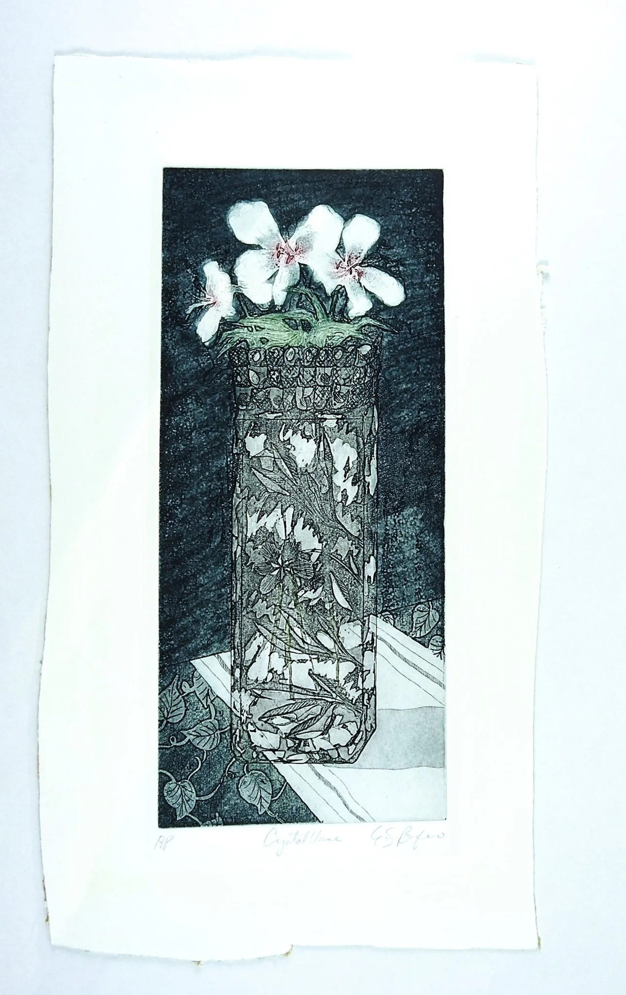 Crystal Vase Etching