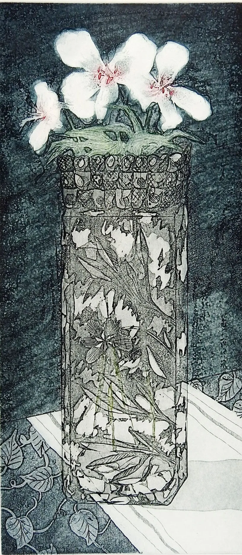 Crystal Vase Etching