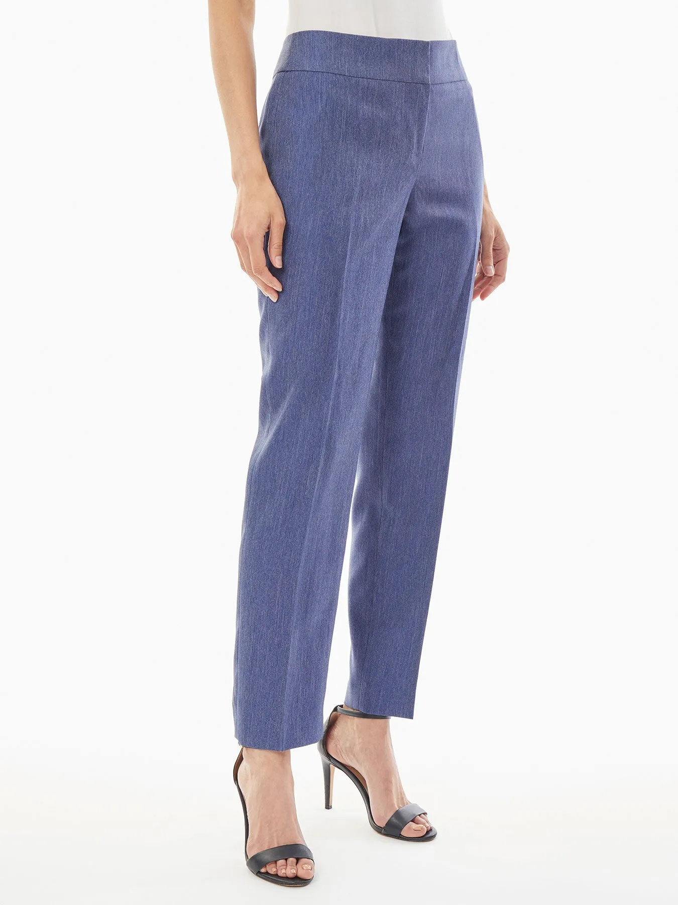 Denim Twill Slim Leg Pants