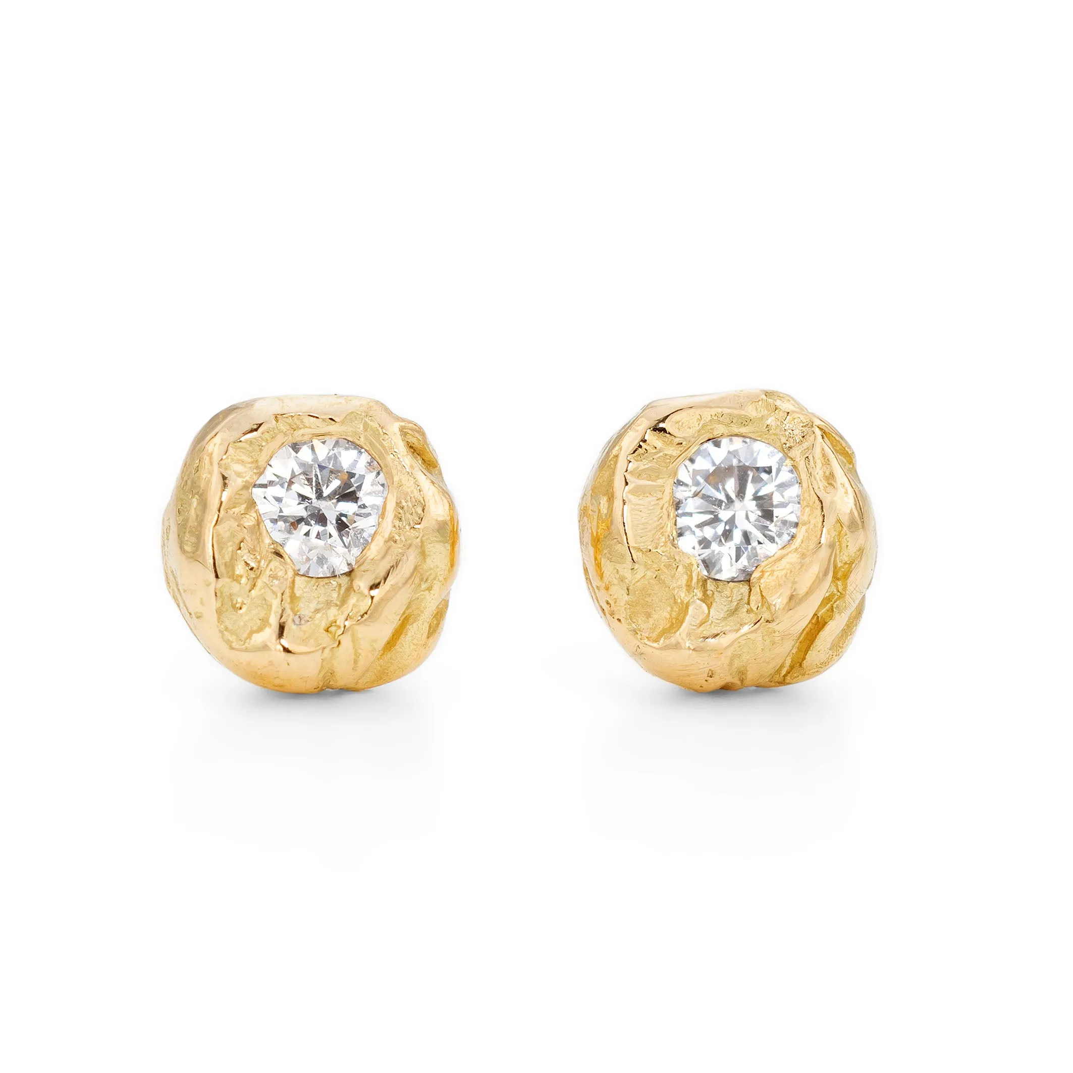 Diamond Nugget Studs