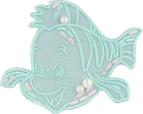 Disney Princess Little Mermaid Embellished Flounder Patch