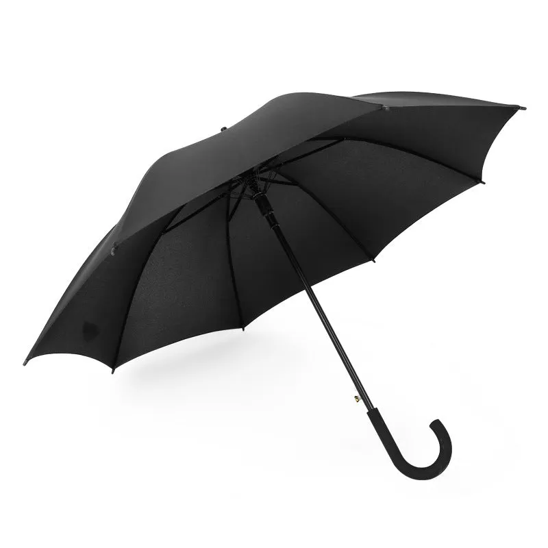 Double-grooved long-handled umbrella